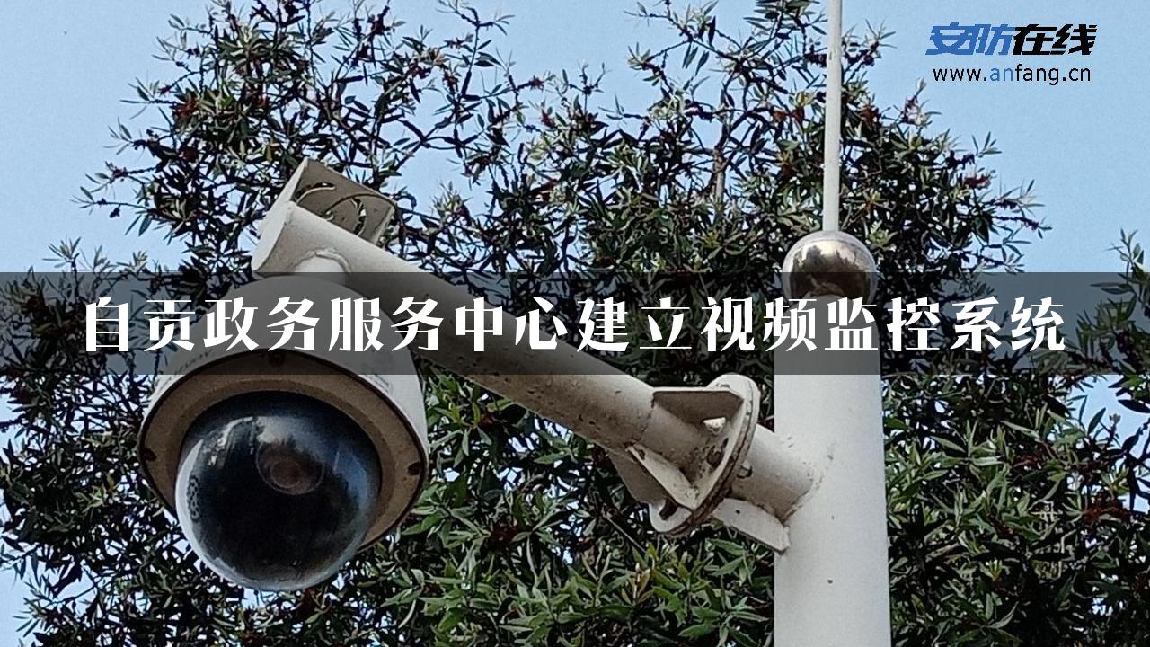 自贡政务服务中心建立视频监控系统