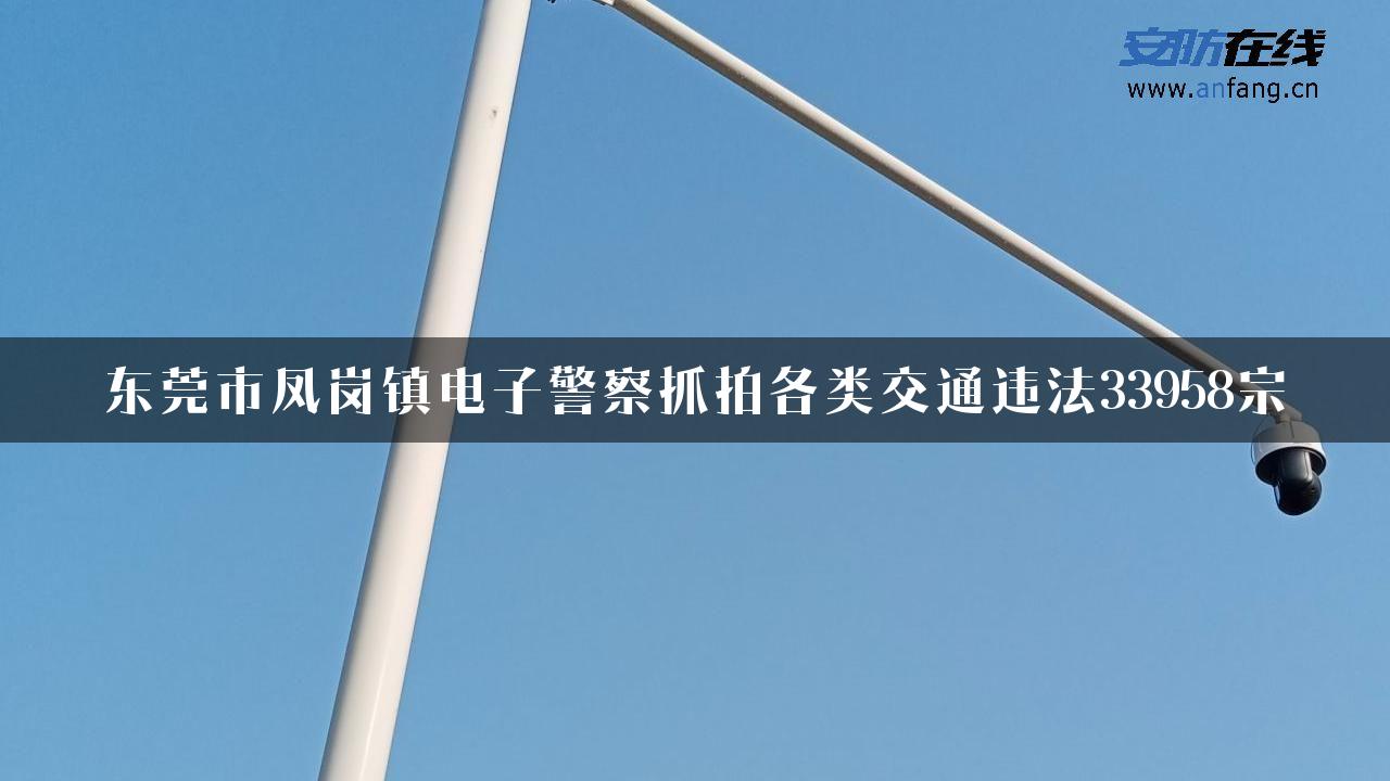 东莞市凤岗镇电子警察抓拍各类交通违法33958宗