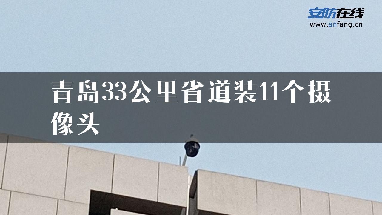 青岛33公里省道装11个摄像头