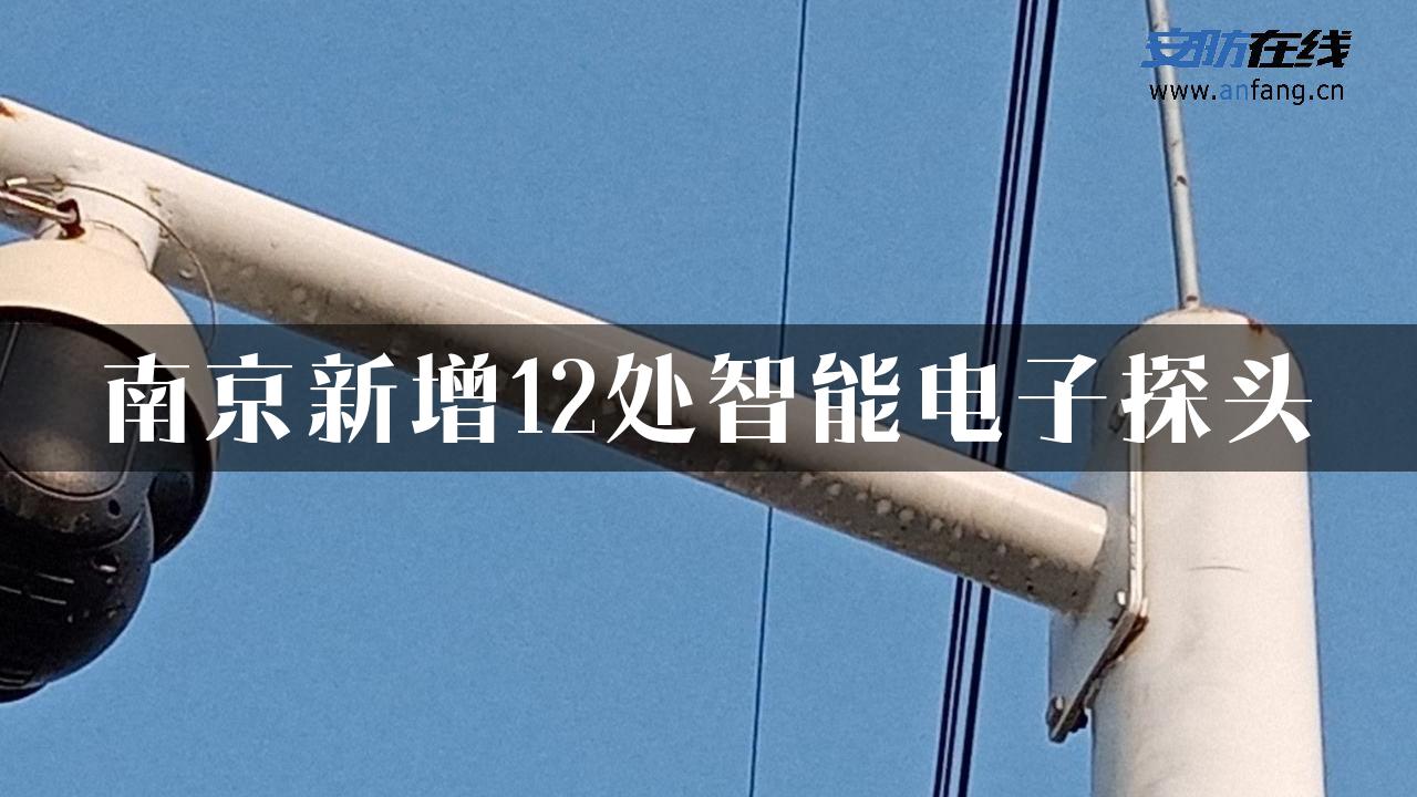 南京新增12处智能电子探头