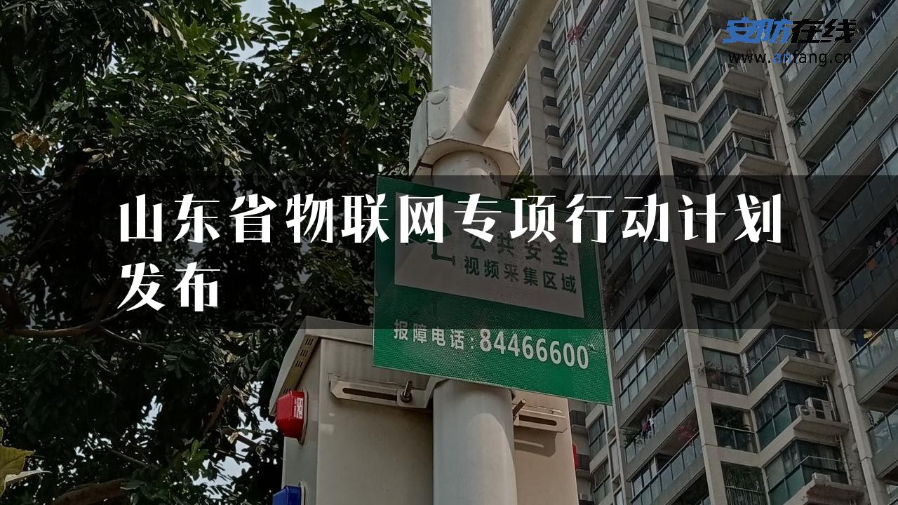 山东省物联网专项行动计划发布