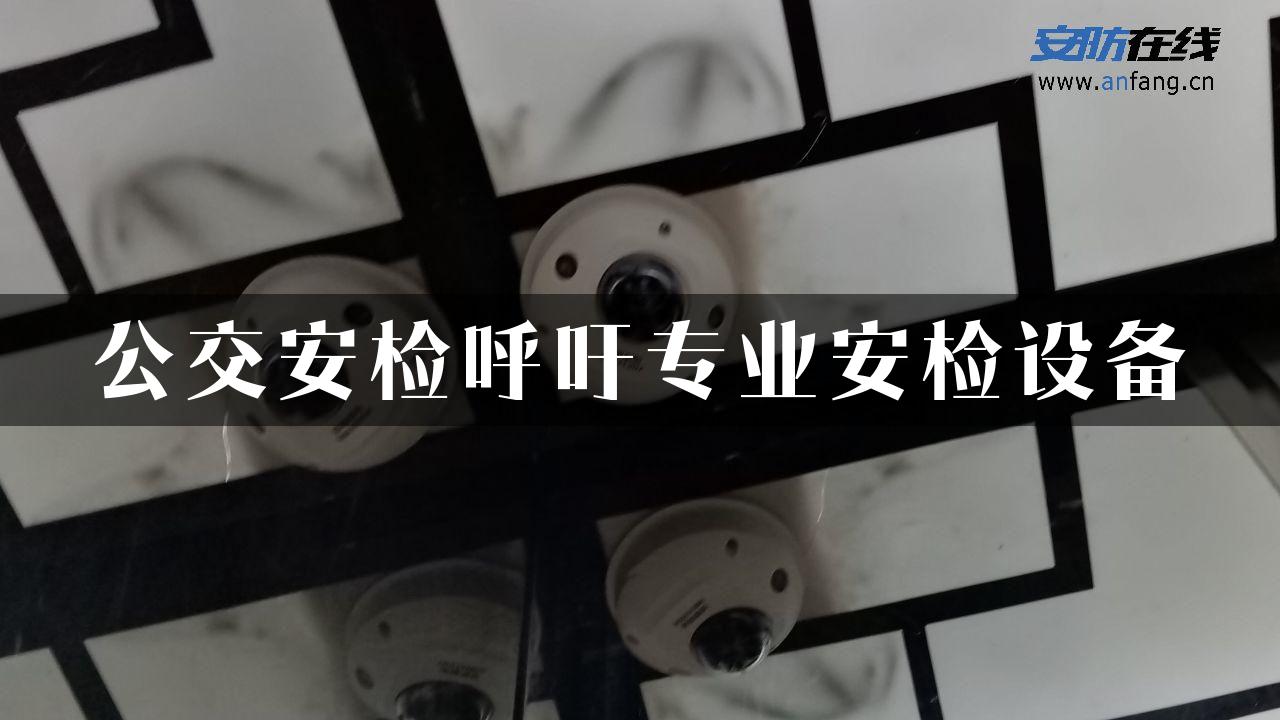 公交安检呼吁专业安检设备